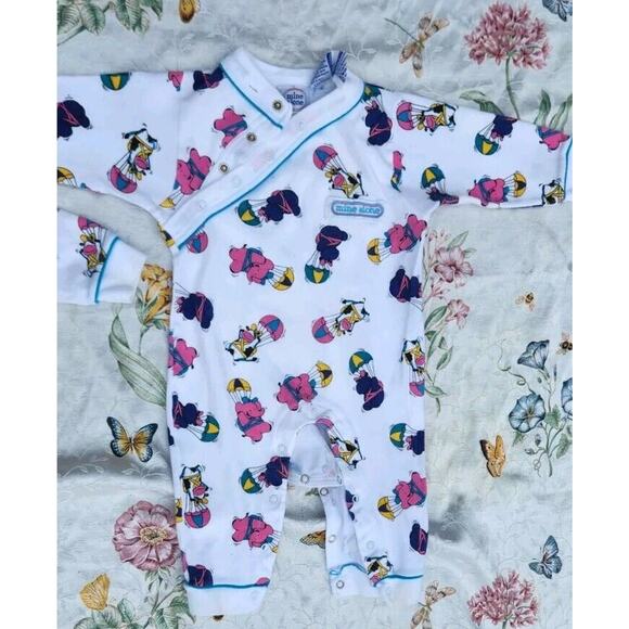 Vintage Mine Alone Animal baby pajamas 9 To 12 Months Set Of 2 - Picture 5 of 6